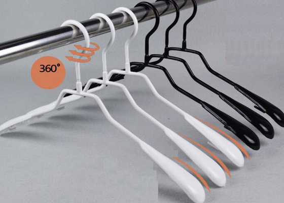 PVC Coating Non Slip Clothing Store Hangers For Coat / Trouser / Jacket / Suit supplier